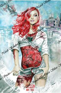 "MJ Carnage" #1s sketch covers Spiderman
