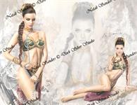 "Slave Leia, Unbound" artist paper 10.25x13.25
