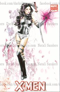 "Psylocke" XMen #1, sketch cover