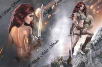 Dynamite "Red Sonja" 17x11 Limited Print 75qty