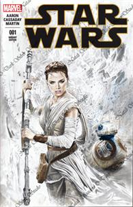 "Rey" Star Wars #001 sketch cover