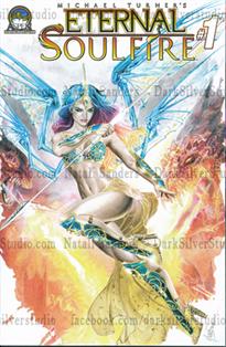 "Soulfire with Dragons" Soulfire #1, sketch cover