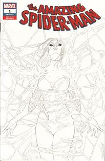 The Amazing Spider-Man "Spider Gwen, Cocoon" Pencil OA Sketch Cover