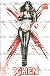"X23" XMen #1, sketch opp cover